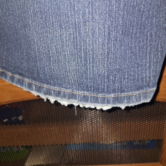 Lane Bryant Lightly Flared lightly distressed Denim Jeans in a size 18. Pre-love - Picture 3 of 12